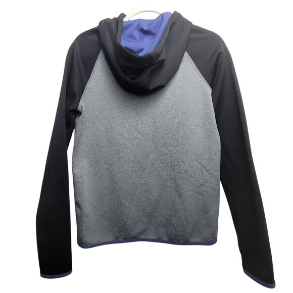 Nike Dri Fit Gray Black Purple Oversized Hoodie Sweater Size XS - Picture 2 of 8